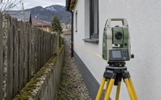 Geodetické overenie vzdialenosti domu od susednej hranice