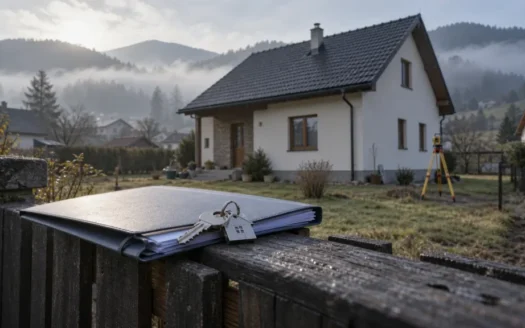 Rodinný dom preverovaný geodetom pred schválením hypotéky